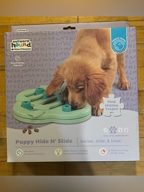 Outward Hound Nina Ottosson Puppy Hide N’ Slide Puzzle Toy Intermediate NIB